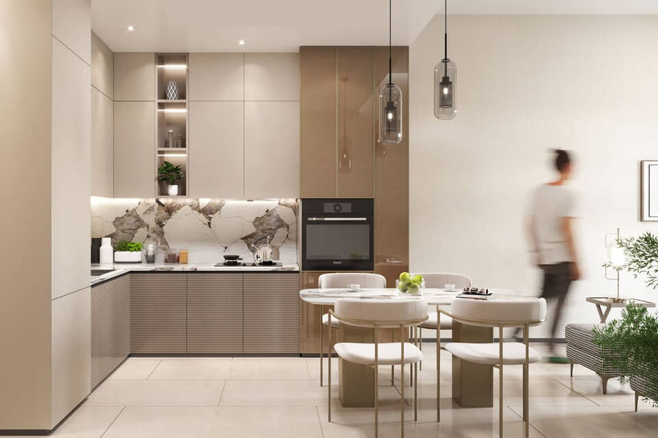 Premium turnkey finishes with fitted kitchens and furniture